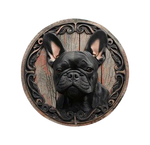 Französische Bulldogge Türschild / Dekoschild / Blechschild