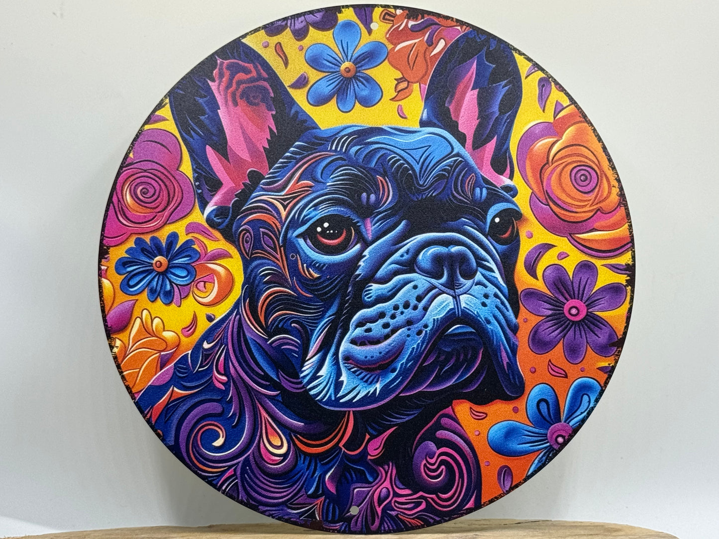Französische Bulldogge Türschild / Dekoschild / Blechschild #116