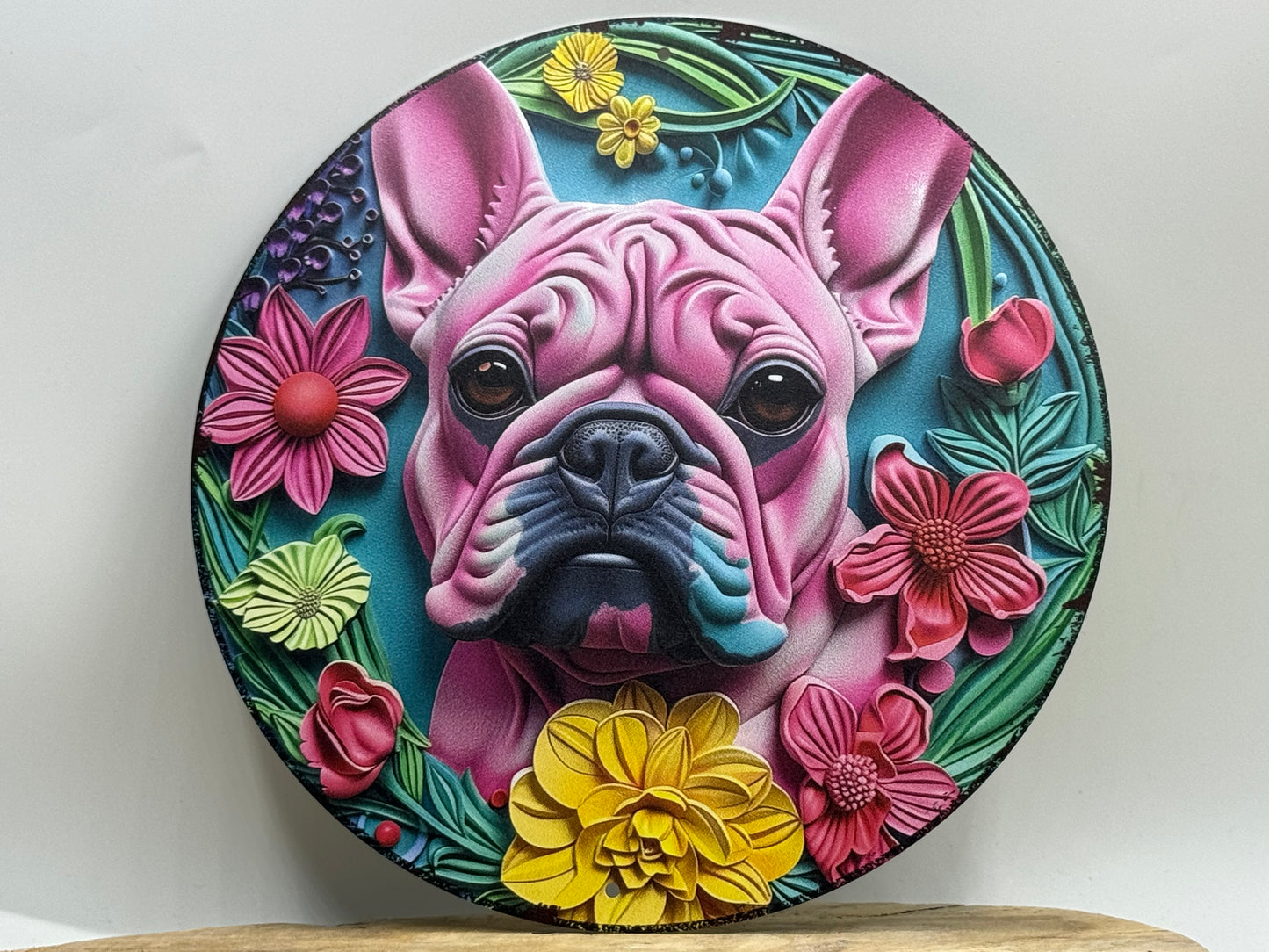 Französische Bulldogge Türschild / Dekoschild / Blechschild #120