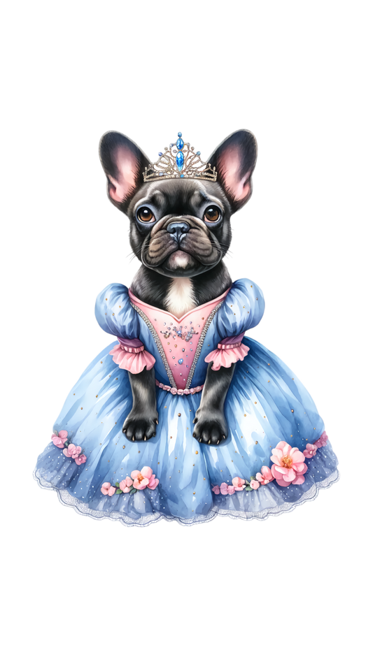 Französische Bulldogge Bügelbild Fiktiv #28