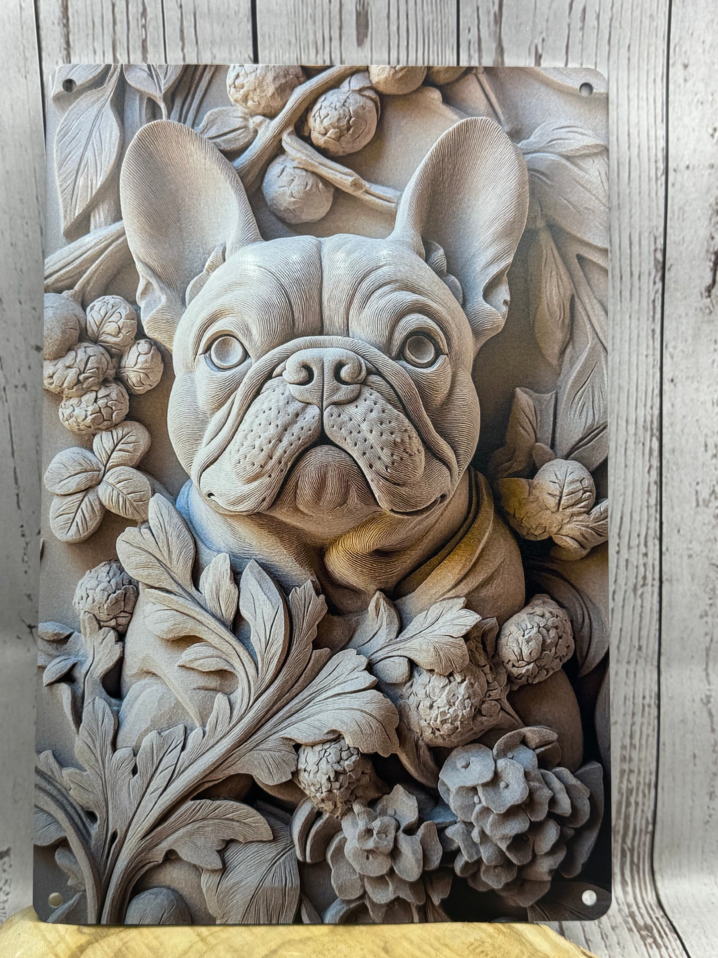 Französische Bulldogge Türschild / Dekoschild / Blechschild #135