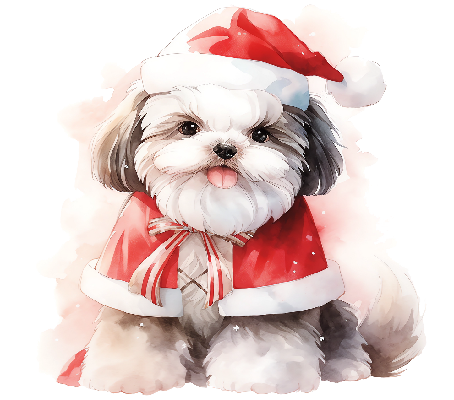 Shih Tzu Bügelbild Weihnachten #14