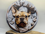 Französische Bulldogge Türschild / Dekoschild / Blechschild