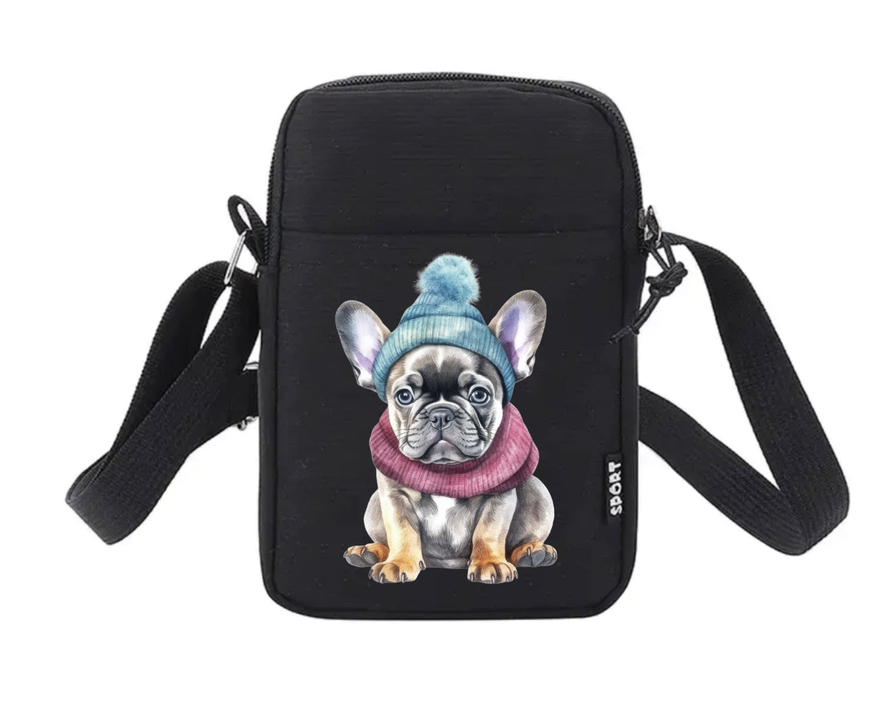 Französische Bulldogge Tasche Winter #15