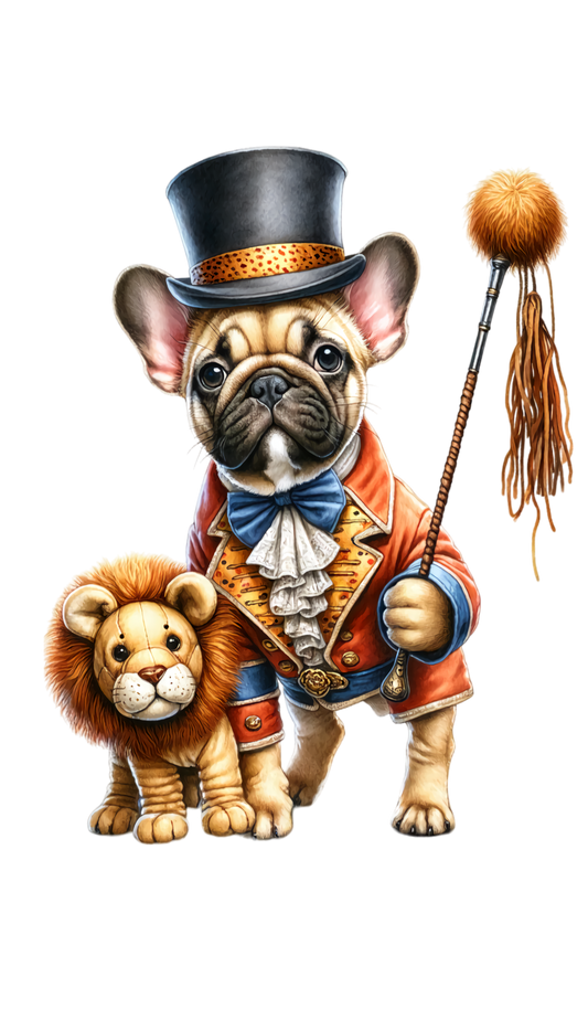 Französische Bulldogge Bügelbild Fiktiv #31