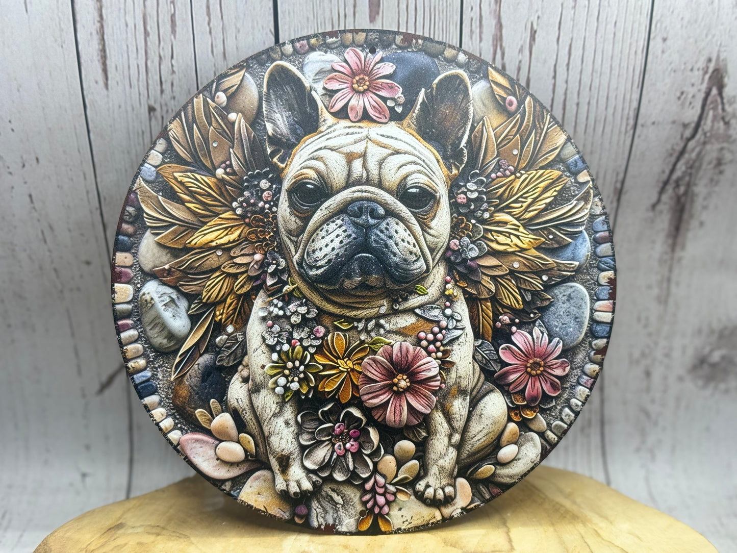 Französische Bulldogge Türschild / Dekoschild / Blechschild #183