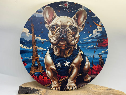 Französische Bulldogge Türschild / Dekoschild / Blechschild #180