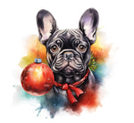 Französische Bulldogge Bügelbild Weihnachten #90