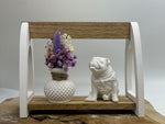 Englische Bulldogge Figur Dekoration Holz