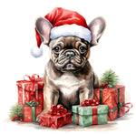 Französische Bulldogge Bügelbild Weihnachten #15