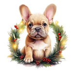 Französische Bulldogge Bügelbild Weihnachten #99
