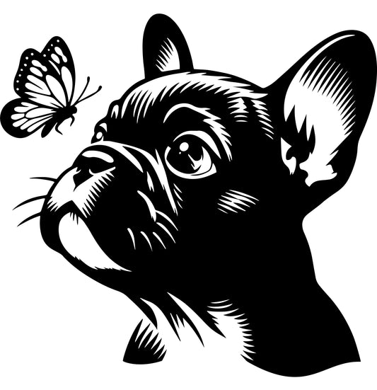 Französische Bulldogge Autoaufkleber #278