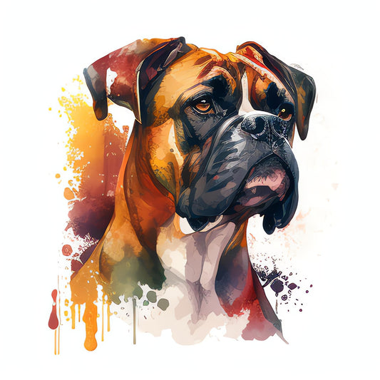 Boxer Bügelbild #26