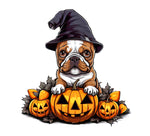 Französische Bulldogge Bügelbild Halloween #9
