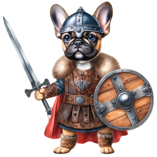 Französische Bulldogge Bügelbild Fiktiv #63