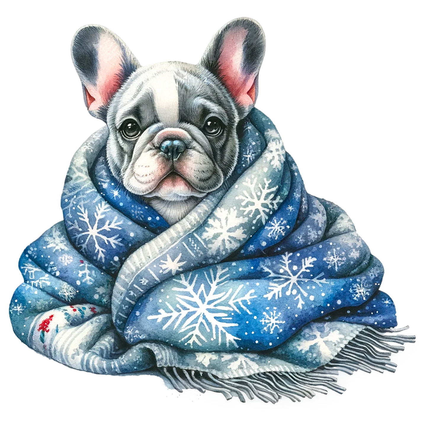 Französische Bulldogge Bügelbild Weihnachten #37