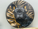 Französische Bulldogge Türschild / Dekoschild / Blechschild