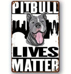 Pitbull Türschild / Dekoschild / Blechschild - Sale