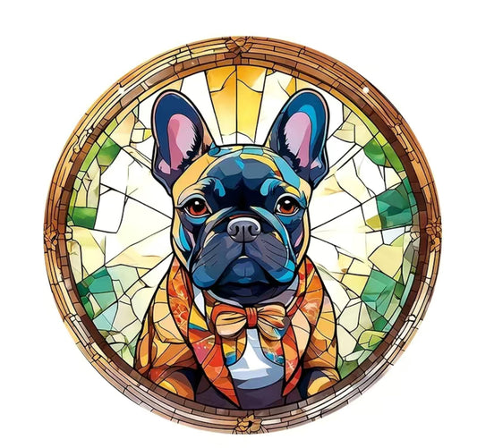 Französische Bulldogge Dekoschild / Dekoration / Sonnenfänger #10