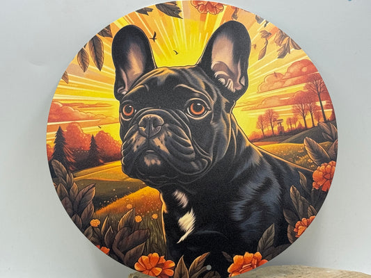 Französische Bulldogge Türschild / Dekoschild / Blechschild #87