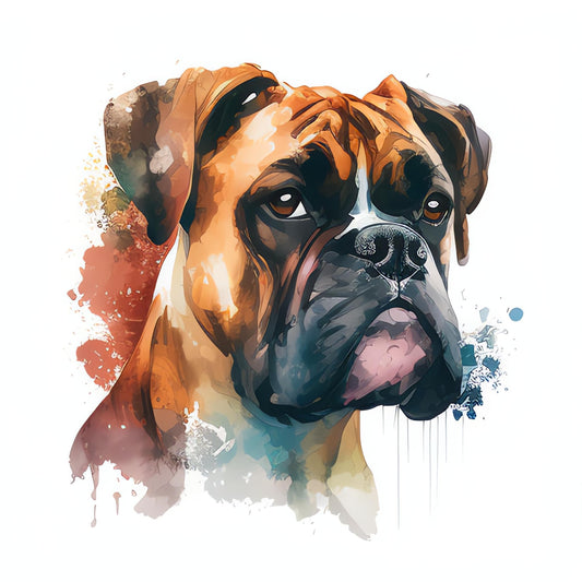 Boxer Bügelbild #16