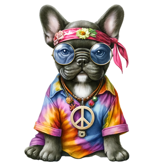 Französische Bulldogge Bügelbild Fiktiv #62