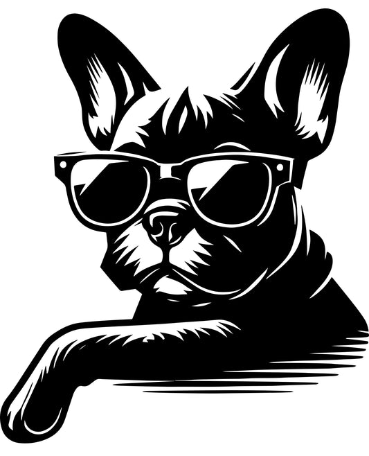 Französische Bulldogge Autoaufkleber #301