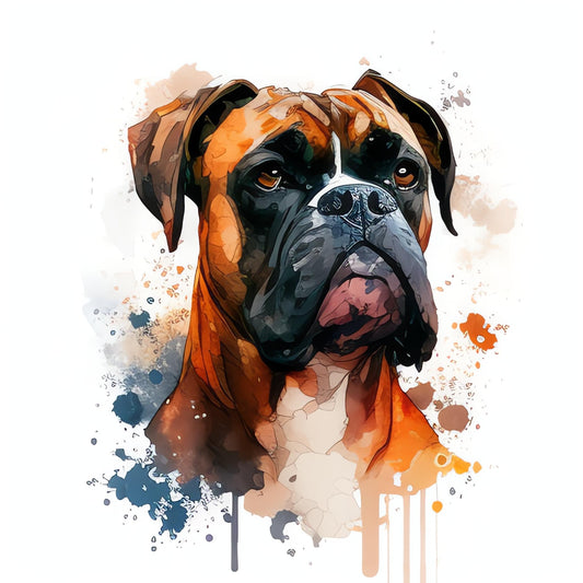 Boxer Bügelbild #28