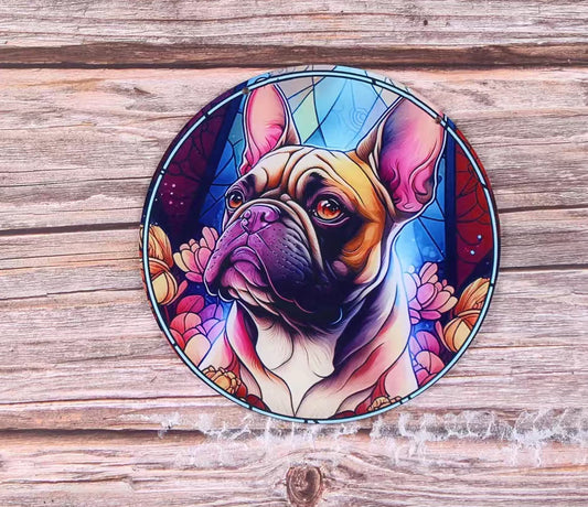 Französische Bulldogge Dekoschild / Dekoration / Sonnenfänger #12