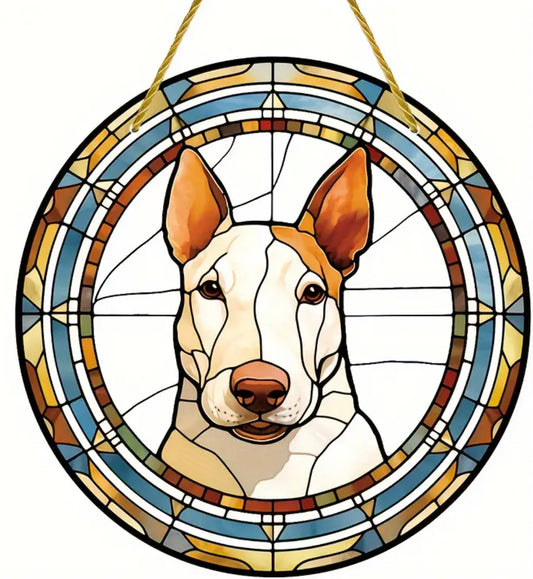 Bullterrier Dekoschild / Dekoration / Sonnenfänger #2 - Sale