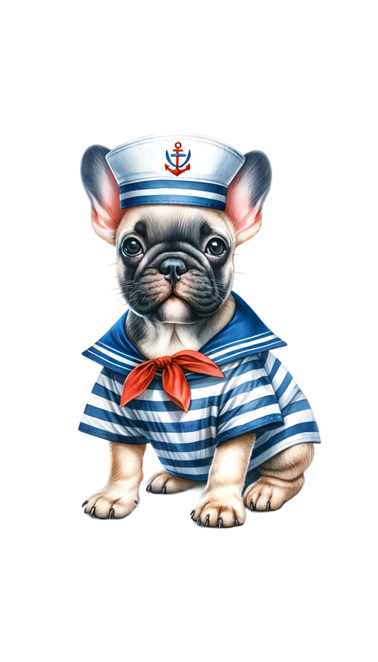 Französische Bulldogge Bügelbild Fiktiv #37