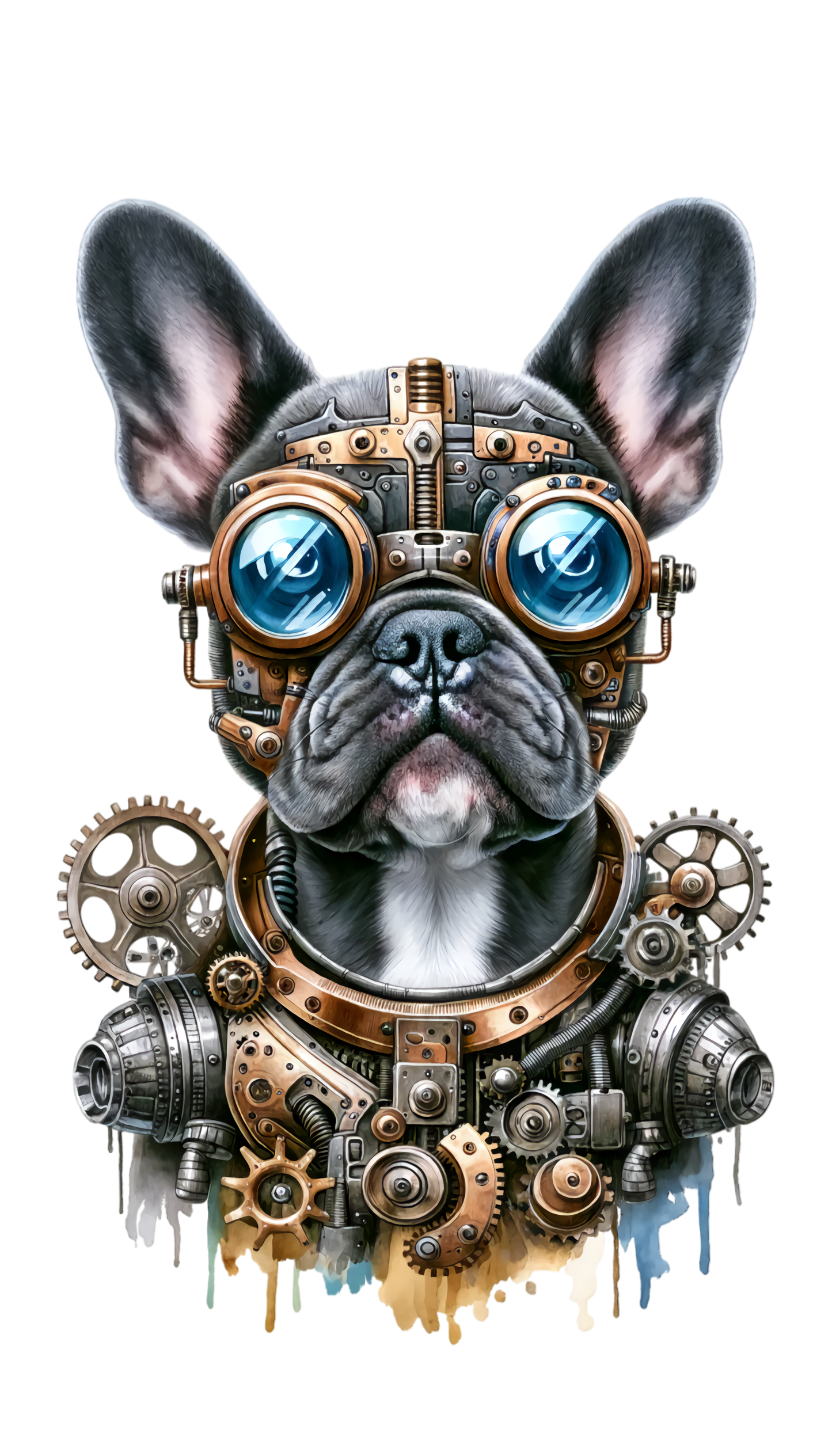 Französische Bulldogge Bügelbild Fiktiv #40