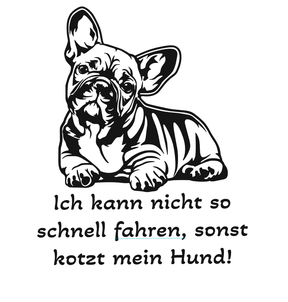 Französische Bulldogge Autoaufkleber #367