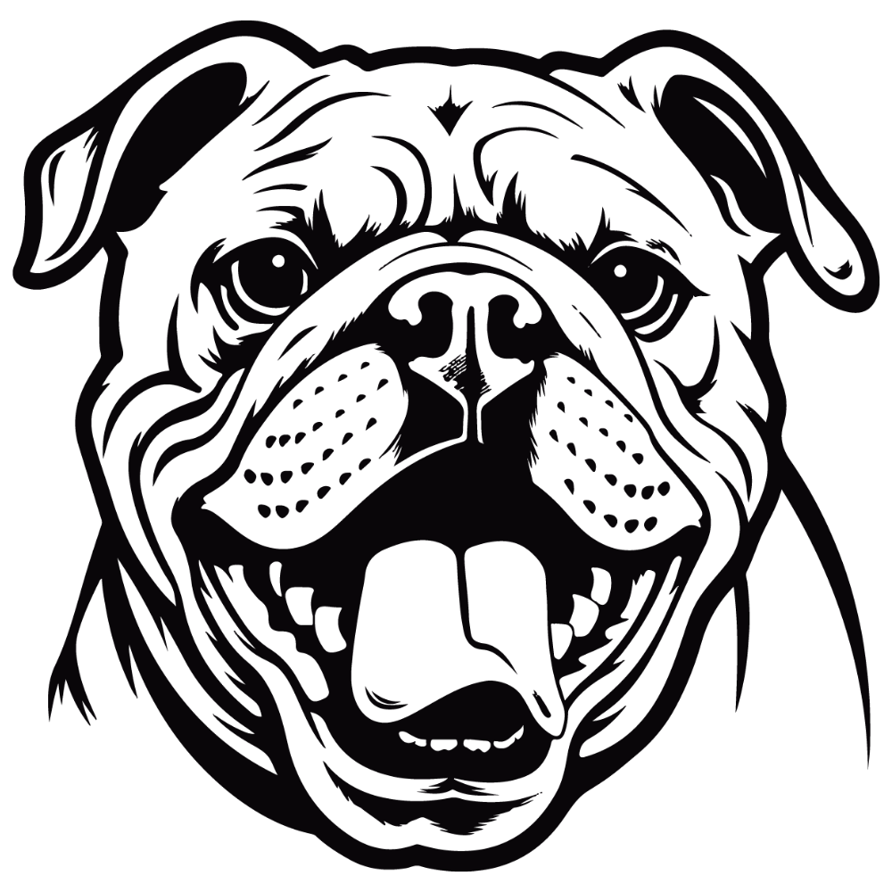Englische Bulldogge Autoaufkleber #89