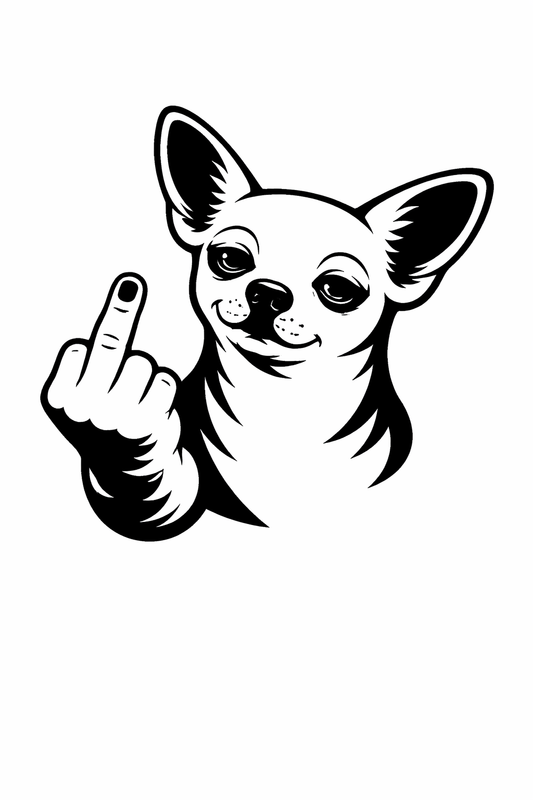 Chihuahua Autoaufkleber #64