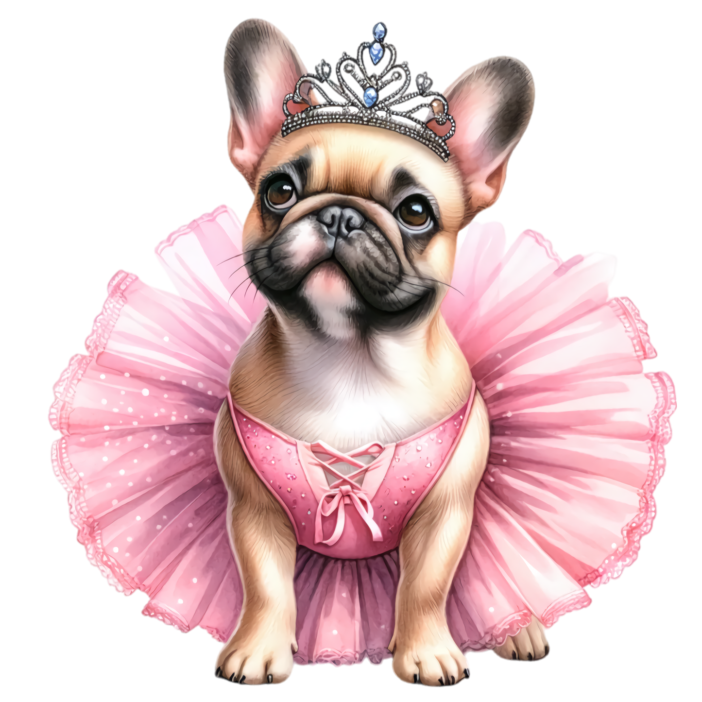 Französische Bulldogge Bügelbild Fiktiv #77
