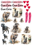 Cane Corso Wasserschiebefolie / Kerzentattoos #5