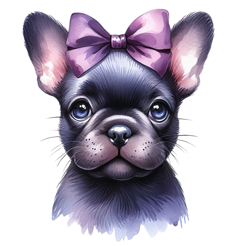 Französische Bulldogge Bügelbild Fiktiv #88