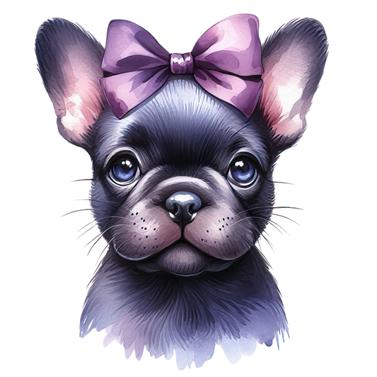 Französische Bulldogge Bügelbild Fiktiv #88