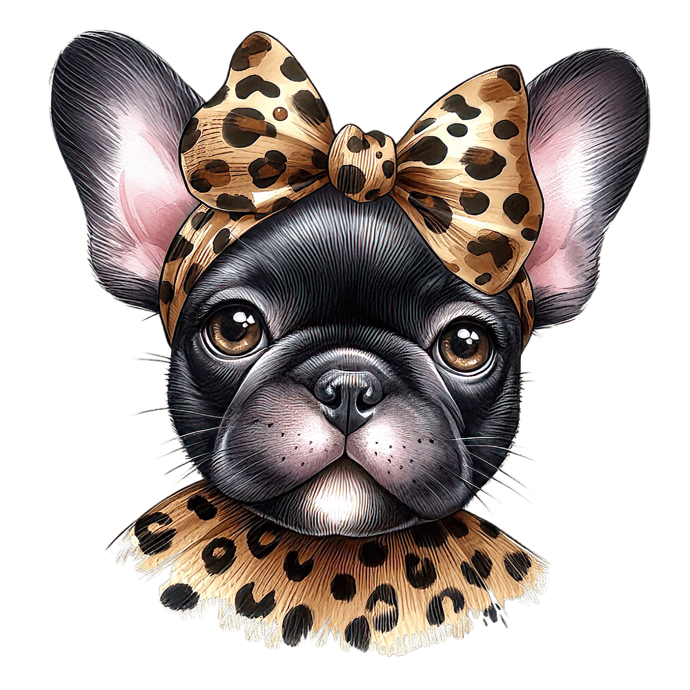 Französische Bulldogge Bügelbild Fiktiv #85