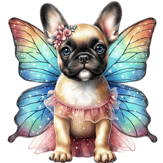Französische Bulldogge Bügelbild Fiktiv #83