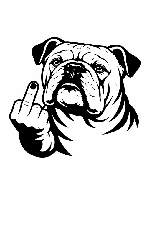 Englische Bulldogge Autoaufkleber #150