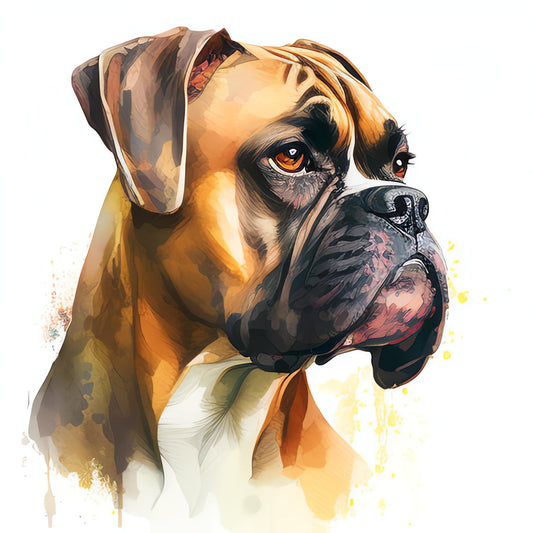 Boxer Bügelbild #25
