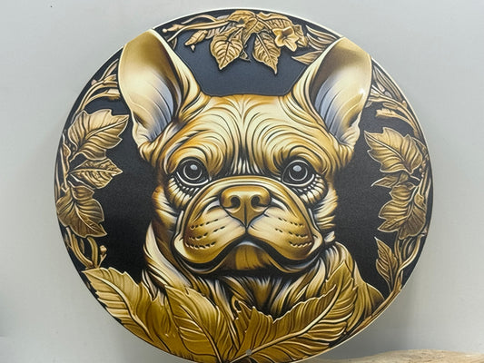 Französische Bulldogge Türschild / Dekoschild / Blechschild #111