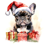 Französische Bulldogge Bügelbild Weihnachten #12