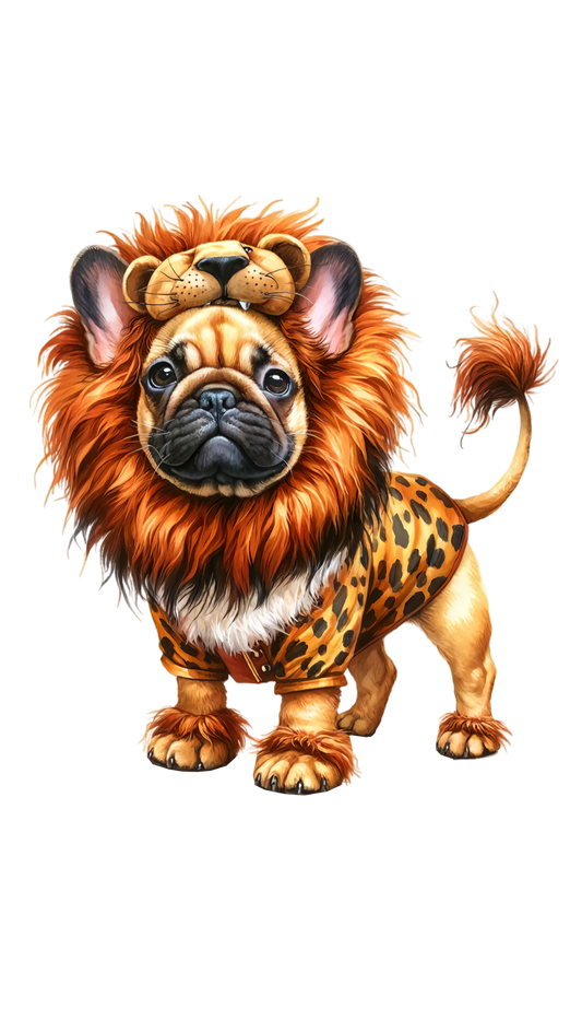 Französische Bulldogge Bügelbild Fiktiv #44