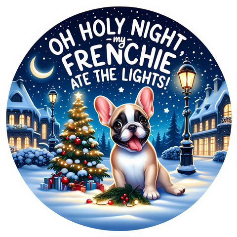 Französische Bulldogge Bügelbild Weihnachten #63