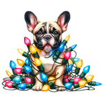 Französische Bulldogge Bügelbild Weihnachten #31