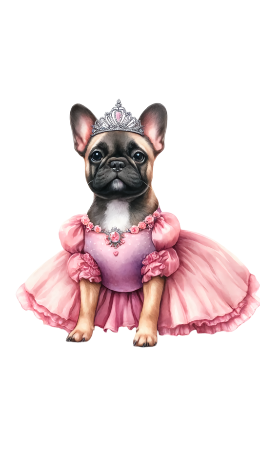 Französische Bulldogge Bügelbild Fiktiv #29