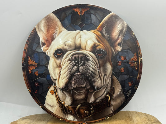 Französische Bulldogge Türschild / Dekoschild / Blechschild #112